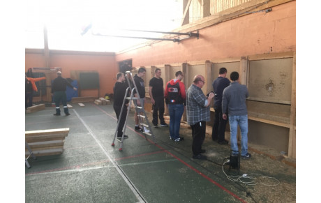 Rénovation du mur de tir